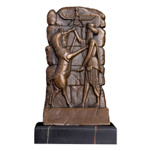 Estatueta de bronze abstrato estátua zoroaster, escultura de alívio para decoração de casa, arte de fundição quente 2024 - compre barato