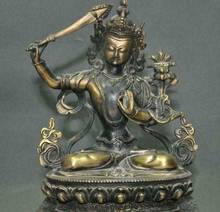 Espada de Manjushri de bronce, Budismo Tibetano antiguo, tara, kwan-yin, estatua de Buda Guan Yin 2024 - compra barato