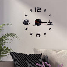 Акриловые зеркальные настенные часы «сделай сам», Большие европейские 3d-часы кварцевые, натюрморт, украшение для дома часы для гостиной 2024 - купить недорого