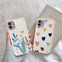 Funda de TPU suave para iPhone, carcasa trasera con bonito Corazón de flores, para iPhone X, XR, XS, Max, 7, 8 Plus, 12, 11 Pro, Max, 12 Mini 2024 - compra barato