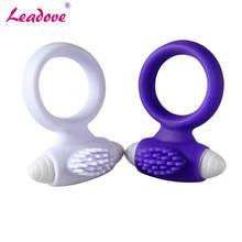 Silicone Brush Licking Vibration Cock Ring Delayed Ejaculation Penis Ring Clitoral Stimulator Sex Product for Couples YS0153 2024 - buy cheap