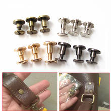 HOT 20 Pcs 5mm/6.5mm/8mm Luggage Leather Metal Craft Solid Screw Nail Rivet Double Curved Head Belt/Strap Rivets Book Screws 2024 - buy cheap