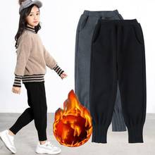 Calças leggings esportivas para meninas 2020 outono inverno calças grossas para crianças meninas adolescentes calças quentes k64 2024 - compre barato