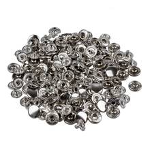 50 Set Metal No Sewing Press Studs Buttons Snap Fastener Popper 10mm 2024 - buy cheap