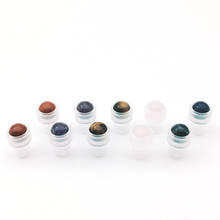 50pcs Natural Gemstone Roller Ball 7*10mm Fit Perfume Essential Oil Roll On Thin Glass Bottle Accessories 2024 - buy cheap