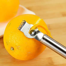 Pelador de frutas de acero inoxidable, rallador de limón y naranja, cuchillo pelador de Lima, accesorios de barra de cocina, pelador de cítricos de frutas 2024 - compra barato