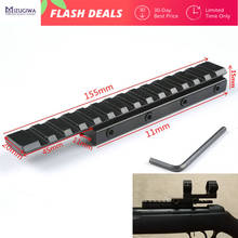 MIZUGIWA-adaptador de montura extensible, convertidor de riel de 11mm a 20mm, bases tácticas de rifles 2024 - compra barato
