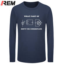 Футболка REM с электрическим инженером, забавный подарок, футболка с длинным рукавом 2024 - купить недорого
