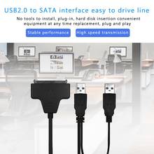 Адаптер USB 2,0 к Sata для 2,5/3,5 дюйма, кабель для конвертера жесткого диска 2024 - купить недорого