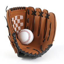 Luva de beisebol marrom, para prática de esportes ao ar livre, tamanho 9.5/10.5/11.5/12.5, mão esquerda, para adultos, mulheres, crianças, treino 2024 - compre barato