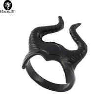 Anéis thor 2 thor loki capacete mundo escuro, anéis masculinos pretos coquetel simples frete grátis 2024 - compre barato