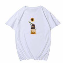 Camiseta de girasoles para hombre y mujer, camisetas bonitas de verano, camiseta coreana, ropa estética, estampado de dibujos animados de arte literario 2024 - compra barato