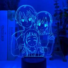 Acrylic Neon 3D Lamp Anime Led Light Sword Art for Bedroom Decor  Kids Night Light Table Lamp Gift Online Christmas Decoration 2024 - buy cheap