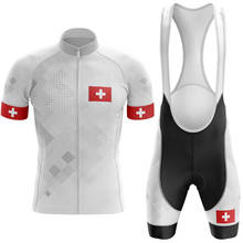 Conjunto de Ropa de Ciclismo suiza, Maillot de verano, Ropa deportiva para Ciclismo de montaña, color blanco, novedad 2024 - compra barato