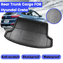 Car Cargo Liner Boot Tray Rear Trunk Cover Matt Mat Floor Carpet Kick Pad For Hyundai Creta ix25 2015 2016 2017 2018 2019 2024 - buy cheap