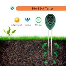 Medidor 3 em 1, umidade, luz e ph do solo., teste de acidez, umidade, luz solar, jardim, plantas e flores, ferramenta de teste úmido. 2024 - compre barato
