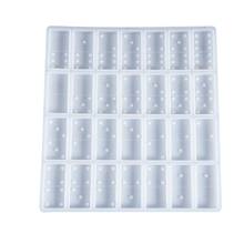 Crystal Epoxy Resin Game Mold Dominoes Casting Silicone Mould DIY Crafts Jewelry Making Tools 2024 - buy cheap