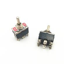 10pcs Momentary Toggle Switch 223F 6-Pin 3 Position ON-OFF-ON DPDT 15A 250VAC Self-reset Switches with Waterproof Cap 2024 - buy cheap