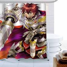 Custom Anime Boy Girls Shower Curtain Waterproof Fabric Bath Curtain 180X180cmPolyester Fabric Bathroom Curtain 2024 - buy cheap