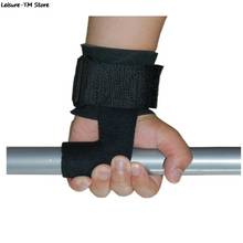 1 par preto levantamento de peso ginásio cintas luvas de treinamento barra aperto barbell cintas envoltórios mão com proteção de apoio de pulso 2024 - compre barato