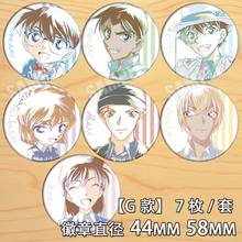 Anime Detective Conan Jimmy Kudo Anita Hailey Kaitou Kiddo Figure 4611 Badges Round Brooch Pin Gifts Kids Collection Toy 2024 - buy cheap