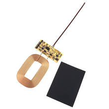 Cargador inalámbrico Qi estándar, placa de circuito PCBA con bobina, receptor inalámbrico QI, DIY 2024 - compra barato