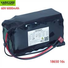 Bateria de íon de lítio 18650 v, 67.2 mah, 60v, 6ah, 6000, ebike, bicicleta elétrica, scooter, com descarga de 20a, bms, 1000 watts 2024 - compre barato