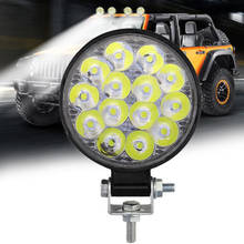 Barra de luz LED redonda de trabajo, foco de luz antiniebla para 4x4, todoterreno, ATV, UTV, camión, Tractor y motocicleta, 2500LM, 42W 2024 - compra barato