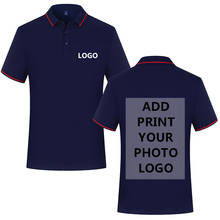 Высокое качество, летние рубашки поло с коротким рукавом, одноцветные, классические, на заказ, с принтом, дизайн, фото, логотип для бизнес-персонала, униформа компании 2024 - купить недорого