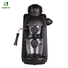 240ml do agregado familiar máquina de café espresso italiano 5 bar pressão semiautomática mini máquina café com leite cappuccino foamer 2024 - compre barato