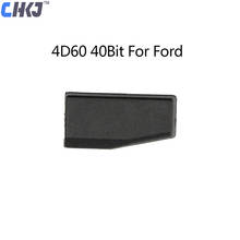 Chkj-transponder de chave de carro com chip 4d60, 40 bits, carbono em branco, chip 4d60, para ford fiesta, connect focus, mondeo, ka, jaguar, hyundai, 1 peça 2024 - compre barato