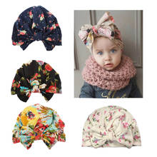 MAYA STEPAN Children Print Baby Girl Hat Kids Bow Cap Newborn Girls Hat Photography Accessories Props Spring Autumn Modis Beanie 2024 - buy cheap