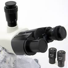 Microscopio Binocular estéreo óptico de 55-75mm de distancia interpupilar, cabeza Trinocular libre articulada para microscopio biológico 2024 - compra barato
