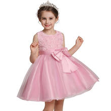 Vestido floral de princesa, roupa de verão para crianças 2024 - compre barato
