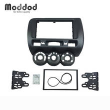 One or Double Din Fascia for Honda Jazz City Manual Air Condition Radio Stereo CD Panel Dash Mount Kits Installation Trim Frame 2024 - buy cheap