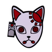 DDDemon Slayer Enamel Pin Kamado Tanjirou Nezuko Agatsuma Zenitsu Cat Dog Masks Brooch Ghost Anime Badge 2024 - buy cheap