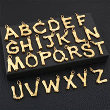 26 English alphabet pendants Titanium steel Europe and America exaggerated fashion hot bamboo letter pendant accessories 2024 - buy cheap