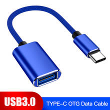 Adaptador de cable USB tipo C para teléfono móvil, lector de tarjeta de disco U, cable de transferencia OTG para Samsung S10, S9, Macbook, Xiaomi, Huawei 2024 - compra barato