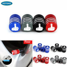 4Pcs/Set Middle Finger Tire Stem Valve Caps Aluminum Car Dustproof Caps Tire Wheel Stem Air Valve Caps 2024 - купить недорого