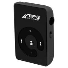 Mini Mirror Clip USB Digital Mp3 Music Player Support 8GB SD TF Card Black 2024 - buy cheap