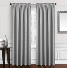 Cortinas opacas de color gris para dormitorio, cortinas modernas de sombreado alto, para ventana de sala de estar 2024 - compra barato