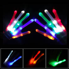 2Pcs Colorful LED Glowing Gloves Elastic Kids Party Stage Performance Props Supplies For Kids Children 2024 - buy cheap
