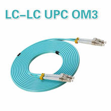 Cabo de fibra ótica lc para lc om3 2.0mm 3.0mm, fibra ótica multimodo upc duplex 3.0mm, cabo de remendo de 10m 25m 30m 1 peça 2024 - compre barato