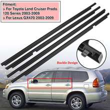 NEW 4Pcs Door Belts Seal Weather Strips for Toyota Cruiser 120 2003-2009 for Lexus GX470 2003-2009 2024 - buy cheap