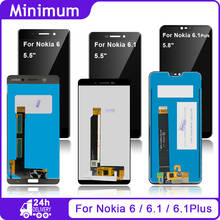 ЖК-дисплей для Nokia 6 N6 / 6 2018 6,1 N6.1/6,1 Plus X6 сенсорный экран дигитайзер в сборе запасные части 2024 - купить недорого