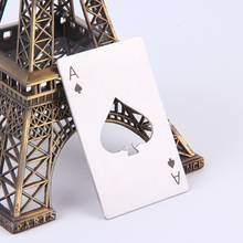 New Stylish Hot Sale 1pc Poker Playing Card Ace of Spades Bar Tool Soda Beer Bottle Cap Opener Gift 2024 - buy cheap