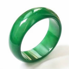 Anillo de jadeíta verde NATURAL, precioso, Talla: 7, 8, 9, 10, 11, 12 2024 - compra barato