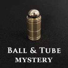Bola y tubo misterioso (latón), trucos de Magia de cerca, bola de acero, hundimiento en tubo, Magia, mago, ilusión, artilugio, utilería, Magia 2024 - compra barato