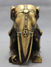 Escultura de estatua de animales, estatua china de bronce, Dragón Volador, JiXiang, elefante de riqueza 2024 - compra barato