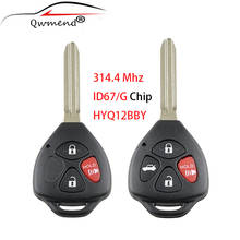 HYQ12BBY Remote Car Key for Toyota 4Runner 2010-2019 for Toyota Camry 2006-2010 Key Fob 314Mhz G/4D67 Chip 3/4 Button 2024 - buy cheap